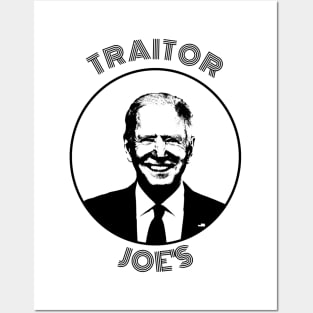 Traitor Joe's Retro Black and White Design Posters and Art